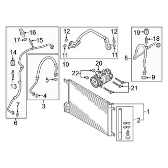 Volkswagen OE - Air Conditioner & Heater - Condenser, Compressor & Lines