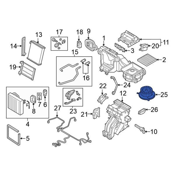 HVAC Blower Motor Assembly