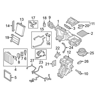 Volkswagen OE - Air Conditioner & Heater - Evaporator & Heater Components (W/O Climate Control)