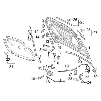 Volkswagen OE - Hood & Components