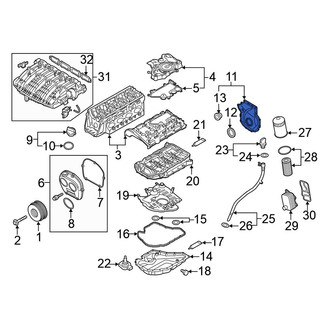 Volkswagen OE - Upper Engine Timing Cover