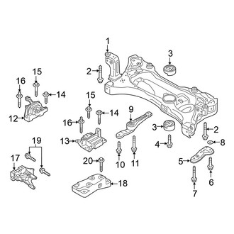 Volkswagen OE - Engine / Transaxle - Engine & Transmission Mounting (Automatic Dual Clutch Tr)