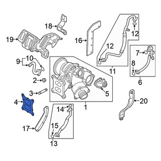 Volkswagen OE - Rear Turbocharger Gasket