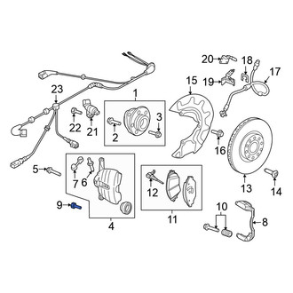 Volkswagen OE - Disc Brake Caliper Anchor Plate Bolt