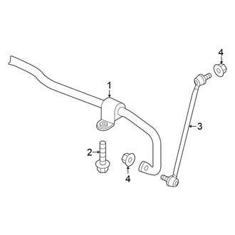 Volkswagen OE - Front Suspension - Stabilizer Bar & Components