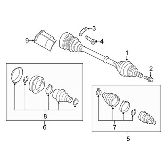 Volkswagen OE - Front Suspension - Drive Axles (Manual Top), (Standard Tr)