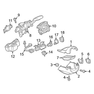 Volkswagen OE - Steering Column - Shroud, Switches & Levers