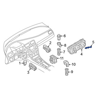 Volkswagen OE - HVAC Temperature Control Panel Clip