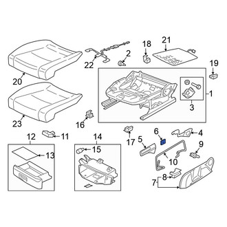 Volkswagen OE - Seat Back Recliner Adjustment Handle Clip