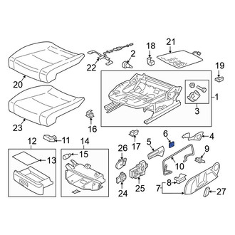 Volkswagen OE - Seat Back Recliner Adjustment Handle Clip