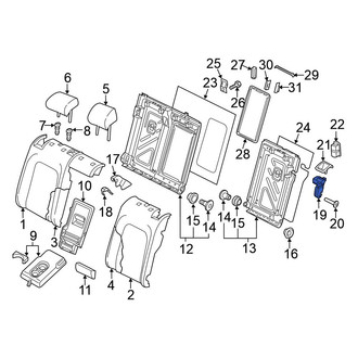 Volkswagen OE - Rear Right Folding Seat Latch