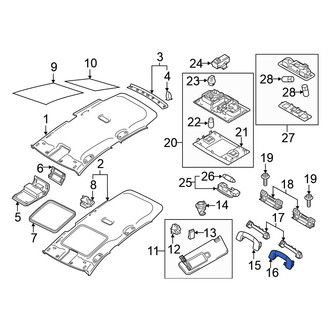 Volkswagen OE - Rear Interior Grab Bar