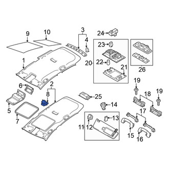 Volkswagen OE - Sunroof Opening Trim Clip