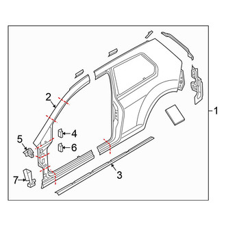 Volkswagen OE - Pillars, Rocker & Floor - Aperture Panel (S / SE 2 Doors)