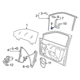 Volkswagen OE - Door Window Molding Clip
