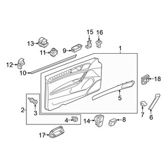 Volkswagen OE - Door - Interior Trim (S / SE 2 Doors)