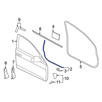 Volkswagen OE - Front Right Outer Door Seal