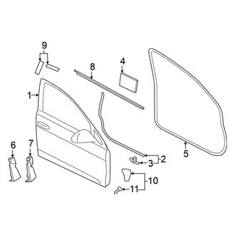 Volkswagen OE - Front Door - Door & Components (Autobahn / S / SE 4 Doors)