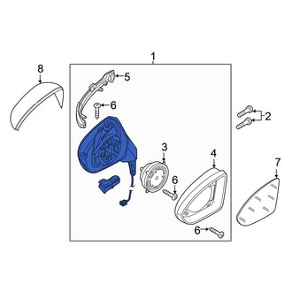 Volkswagen OE - Front Left Door Mirror