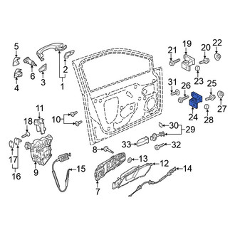 Volkswagen OE - Front Right Lower Door Hinge