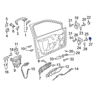 Volkswagen OE - Lower Door Hinge Cap
