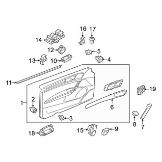 Volkswagen OE - Front Door - Interior Trim (Autobahn / S / SE 4 Doors)