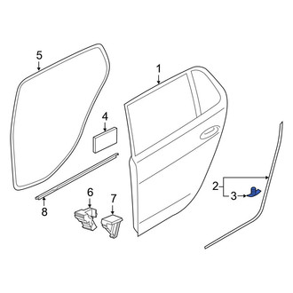 Volkswagen OE - Front Door Seal Clip