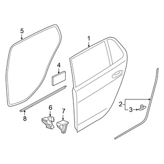2021 Volkswagen Golf GTI Door Seals & Weatherstripping CARiD