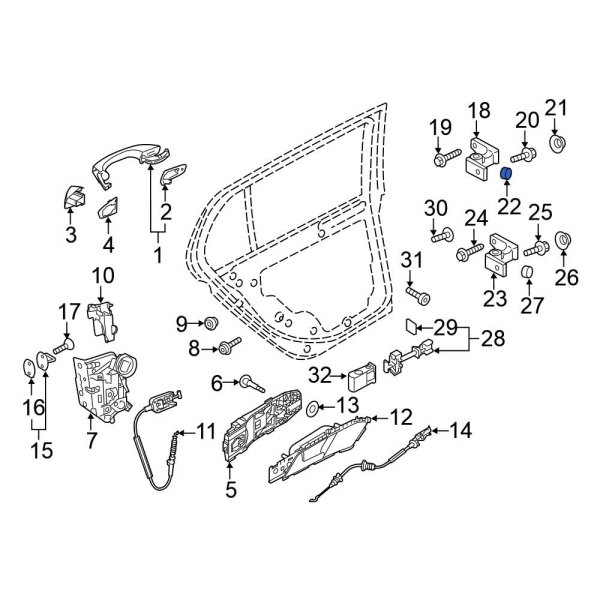 Door Hinge Cap