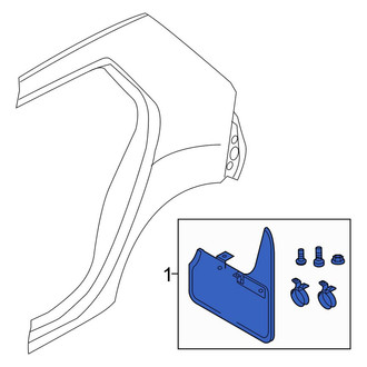 Volkswagen OE - Rear Mud Flap Kit