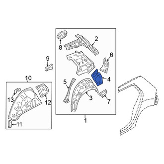 Volkswagen OE - Rear Right Quarter Panel Extension