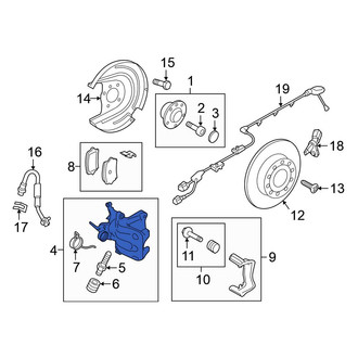 Volkswagen OE - Rear Left Disc Brake Caliper