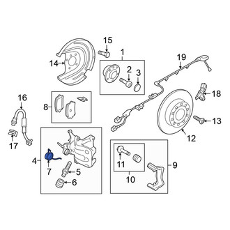 Volkswagen OE - Rear Disc Brake Anti-Rattle Clip