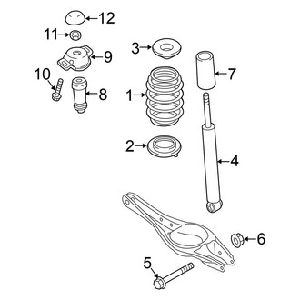 Volkswagen OE - Rear Suspension - Shocks & Components (W/O Performance Package)