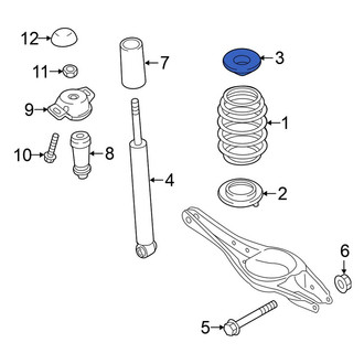 Volkswagen OE - Rear Upper Coil Spring Insulator