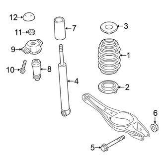Volkswagen OE - Rear Suspension - Shocks & Components (With Performance Package)