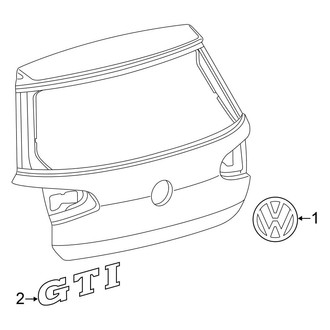 Volkswagen OE - Lift Gate - Exterior Trim