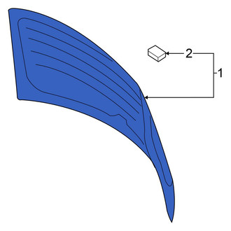 Volkswagen OE - Rear Liftgate Glass
