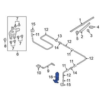 Volkswagen OE - Windshield Washer Pump