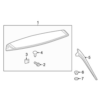 Volkswagen OE - Lift Gate - Spoiler