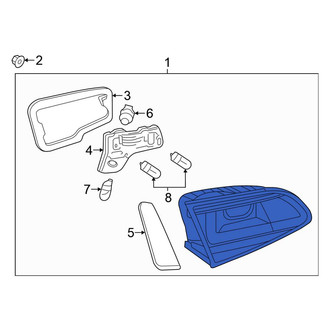 Volkswagen OE - Right Back Up Light Assembly