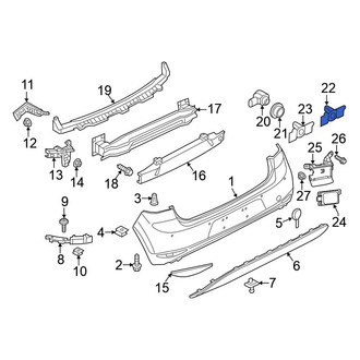 Volkswagen OE - Rear Outer Parking Aid Sensor Bracket