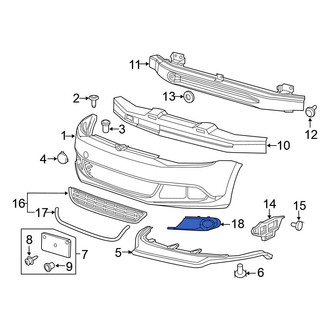 Volkswagen OE - Front Center Lower Grille