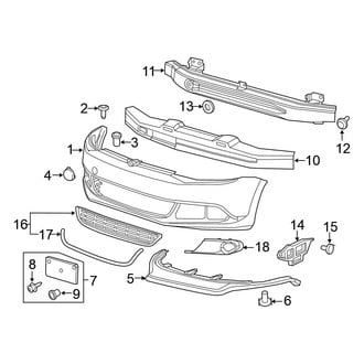 Volkswagen OE - Front Bumper & Grille - Bumper & Components