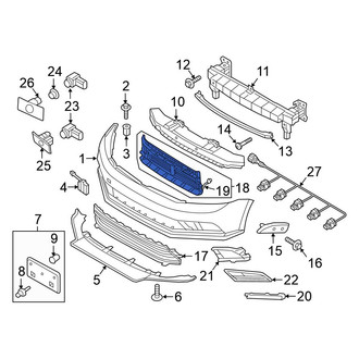 Volkswagen OE - Radiator Shutter Assembly