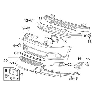 Volkswagen OE - Front Bumper & Grille - Bumper & Components (GLI)