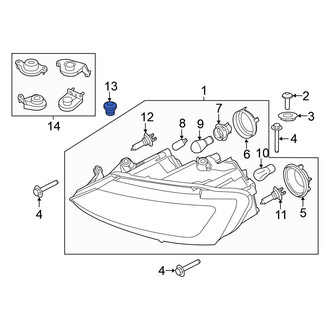 Volkswagen OE - Headlight Bulb Cap