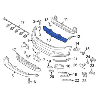 Volkswagen OE - Front Bumper Impact Absorber