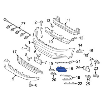 Volkswagen OE - Front Left Fog Light Housing