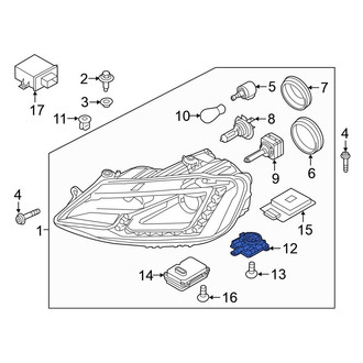 Volkswagen OE - Front High Intensity Discharge (HID) Lighting Ballast
